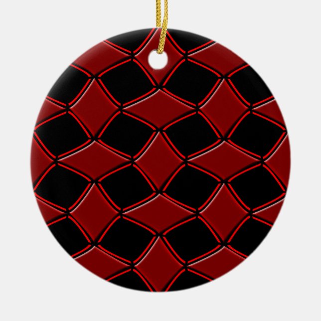 Diamonds Ceramic Ornament (Front)