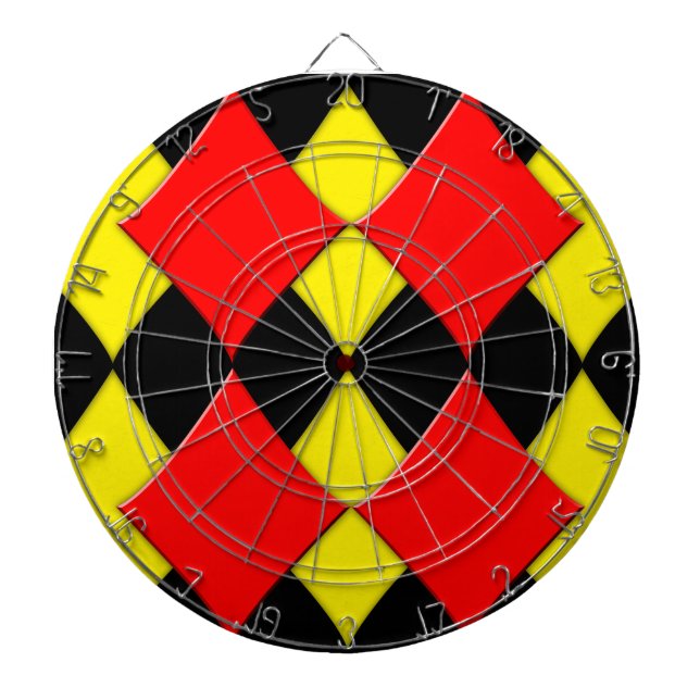 Diamonds Dartboard With Darts (Front)