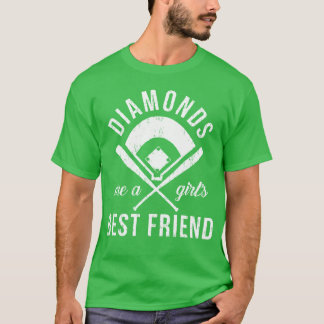 Diamonds diamonds are a girls best friend bas T-Shirt