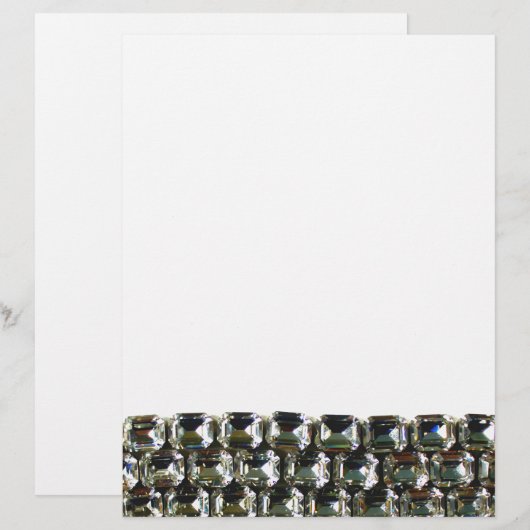 Diamonds, elegant vintage gemstones  (Front/Back)