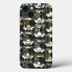 Diamonds, elegant vintage gemstones  iPhone 13 case
