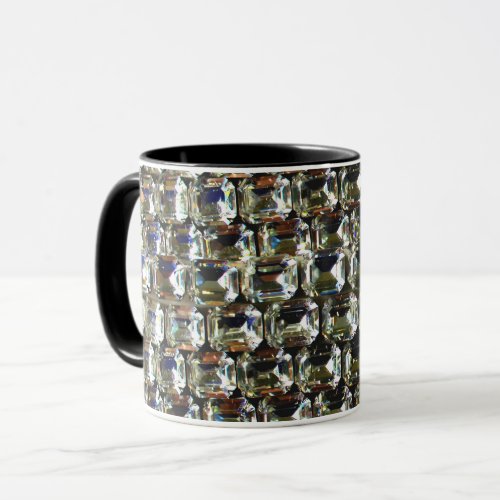 Diamonds elegant vintage gemstones  mug
