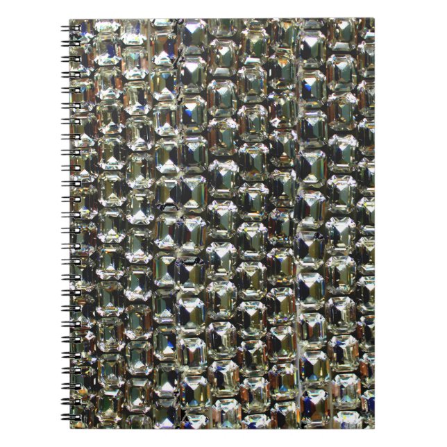 Diamonds, elegant vintage gemstones  notebook (Front)