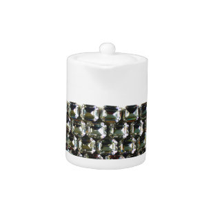 Diamonds, elegant vintage gemstones teapot