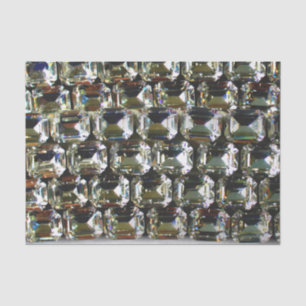 Diamonds, elegant vintage gemstones tissue paper