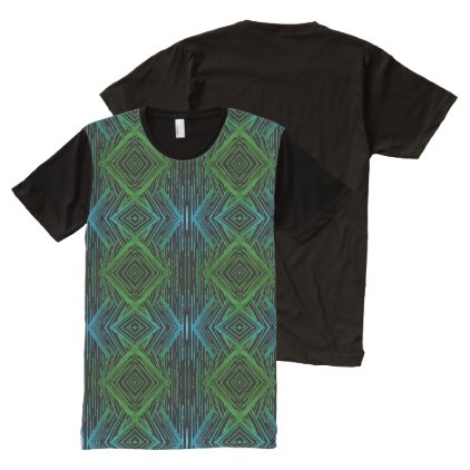 Diamond&#39;s Eye Panel T-Shirt (Blue &amp; Green Edition)