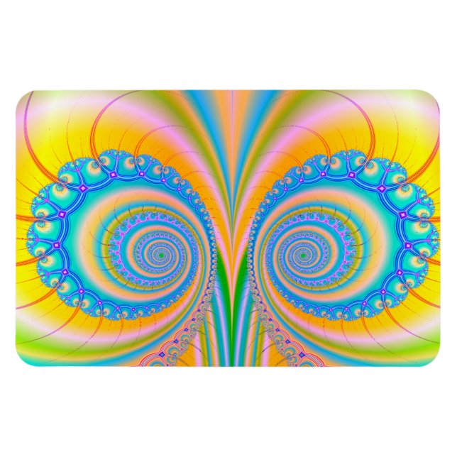 Diamonds Fractal by Shirley Taylor Magnet (Horizontal)