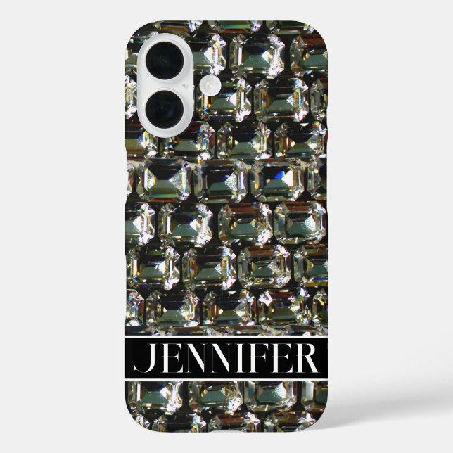 Diamonds, gemstone jewelry pattern   Case-Mate iPhone case (Back)