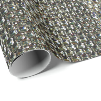 Diamonds, gemstone jewelry pattern   wrapping paper