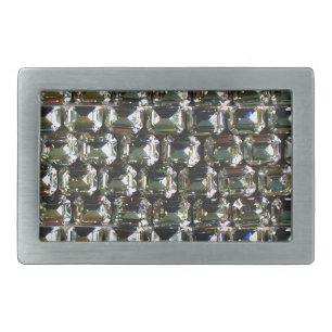 Diamonds gemstones rhinestones belt buckle