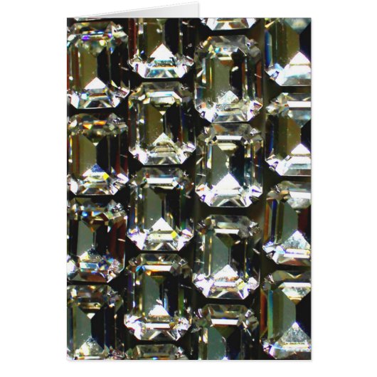 Diamonds gemstones rhinestones cards (Front)