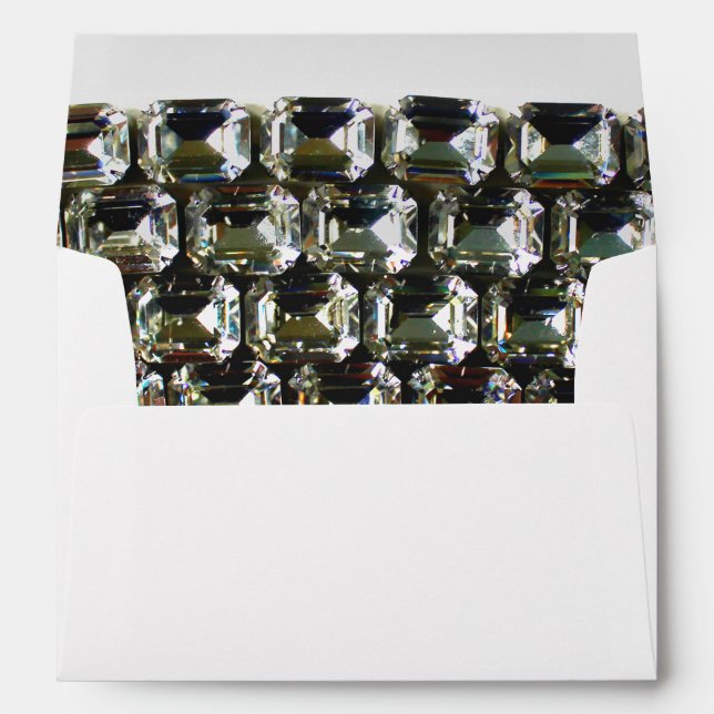 Diamonds gemstones rhinestones envelope (Back (Bottom))