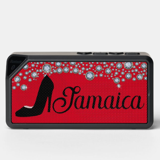 Diamonds Girly Heels Name Bluetooth Speaker (Front)