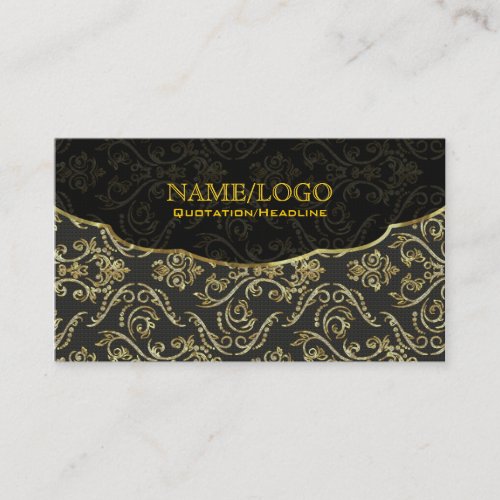 Diamonds  Gold Fine Line Shading Pattern Business Card