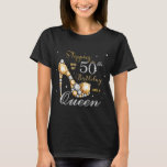 Diamonds High Heel Stepping into My 50th Birthday T-Shirt