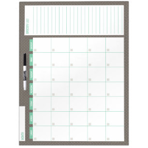 Diamonds Home Calendar Planner Dry Erase Board