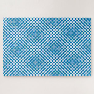 ‘Diamonds’ Ibiza Blue & Little Boy Blue Jigsaw Puzzle