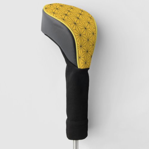 Diamonds In Fun Pattern Yellow Golf Head Cover