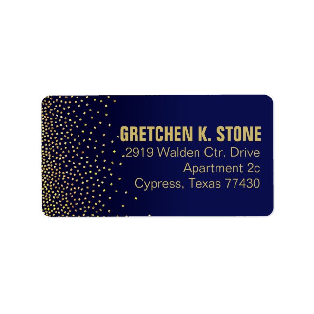 Diamonds in the Sky Mailing | navy Label (Front)