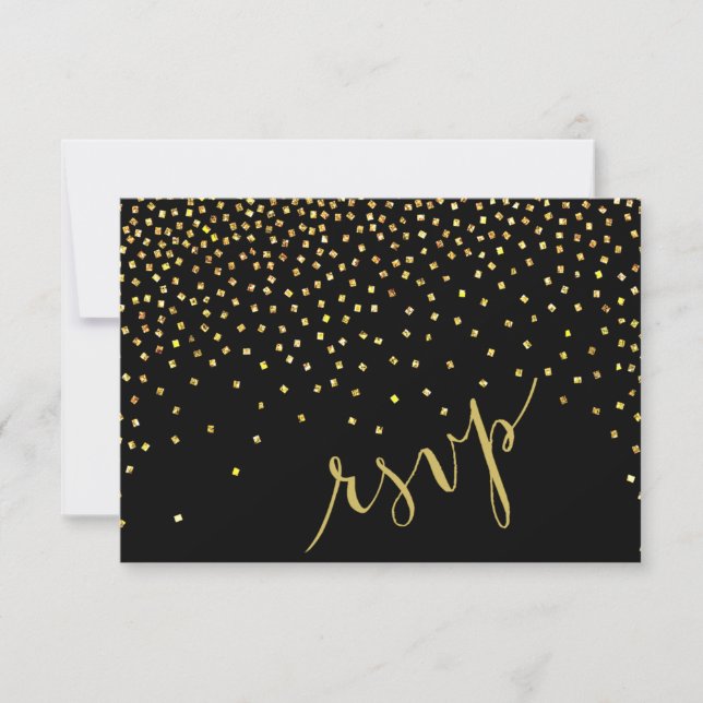 Diamonds in the Sky RSVP Response | black (Front)