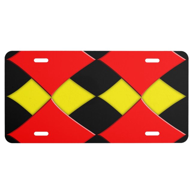 Diamonds License Plate (Front)