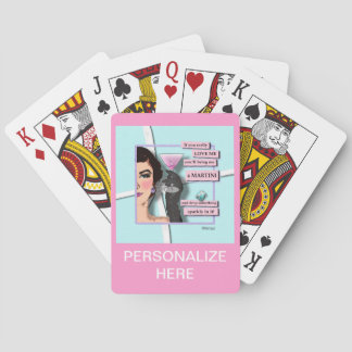 Diamonds & Martinis Playing Cards