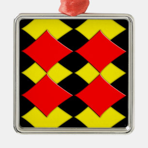 Diamonds Metal Ornament