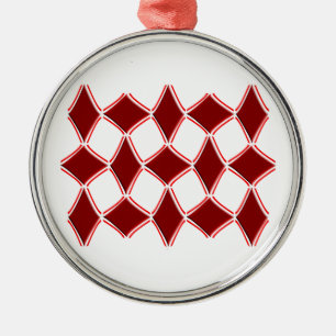 Diamonds Metal Ornament