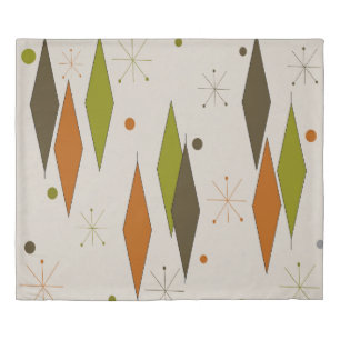 Diamonds Mid-Century Modern Inspired Duvet Cover