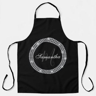 Diamonds Monogram Apron