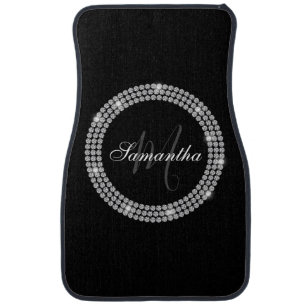 Diamonds Monogram Car Floor Mat
