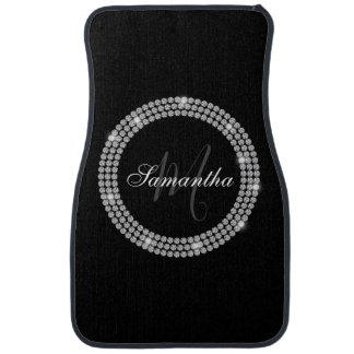 Diamonds Monogram Car Floor Mat