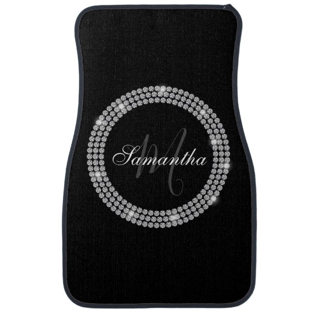 Diamonds Monogram Car Floor Mat (Front)