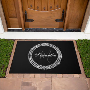 Diamonds Monogram Doormat