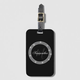 Diamonds Monogram Luggage Tag