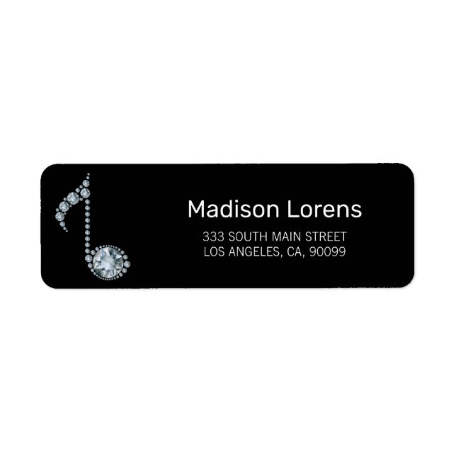 Diamonds Notes Label (Front)