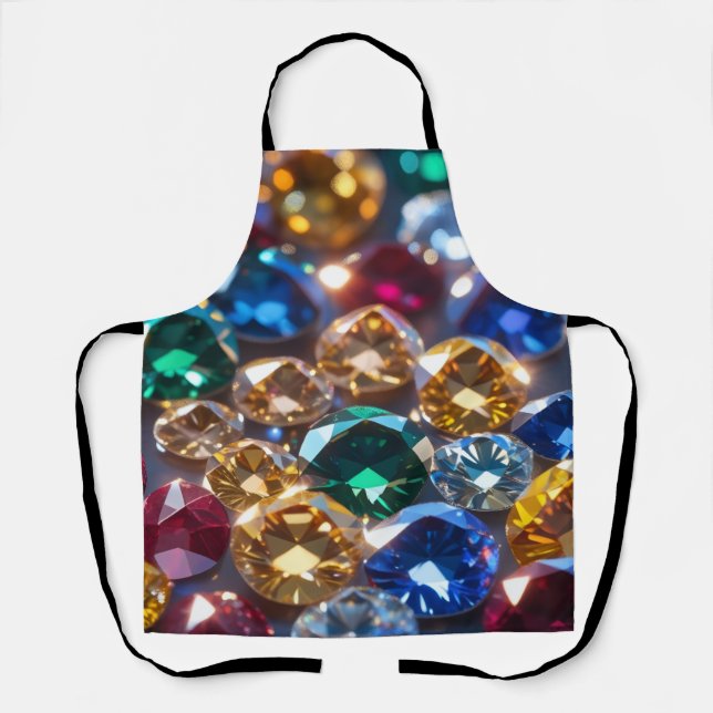 Diamonds Of Many Colors Apron (Front)