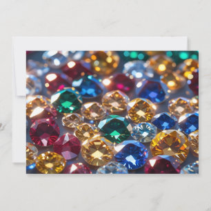 Diamonds Of Many Colors Invitation