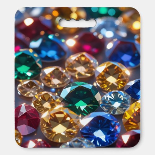 Diamonds Of Many Colors Seat Cushion
