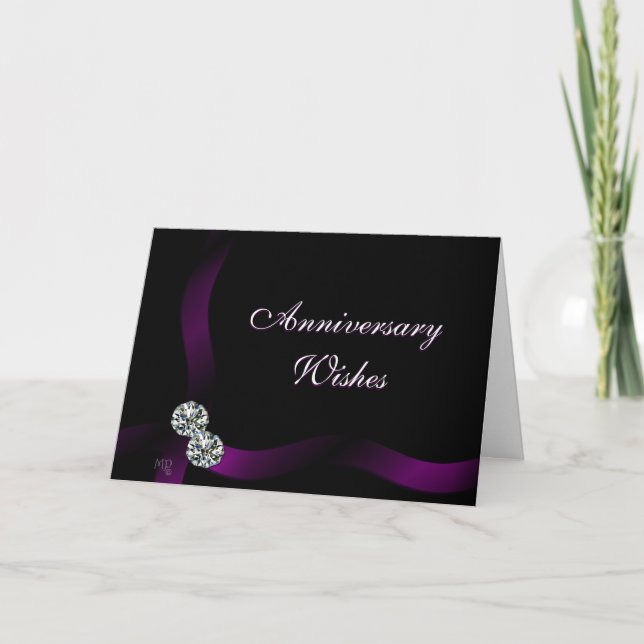Diamonds on Black3 - personalize or customize Card (Front)