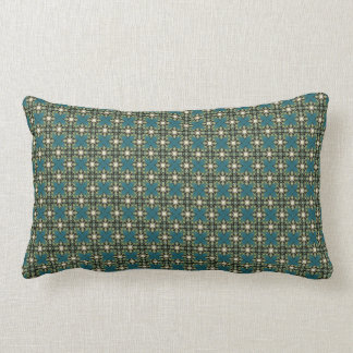 Diamonds On Teal Lumbar Pillow