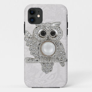 Diamonds Owl & Paisley Lace printed IMAGE iPhone 11 Case