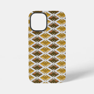 Diamonds Pattern Geometric Golden Gems iPhone 12 Mini Case