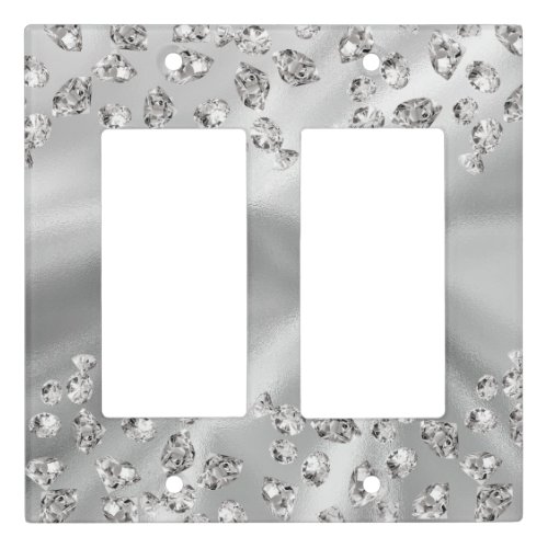 diamonds pattern modern elegant girly trendy light light switch cover