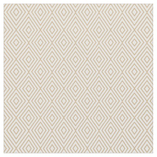 Diamonds Patterned Fabric (Light Gold)