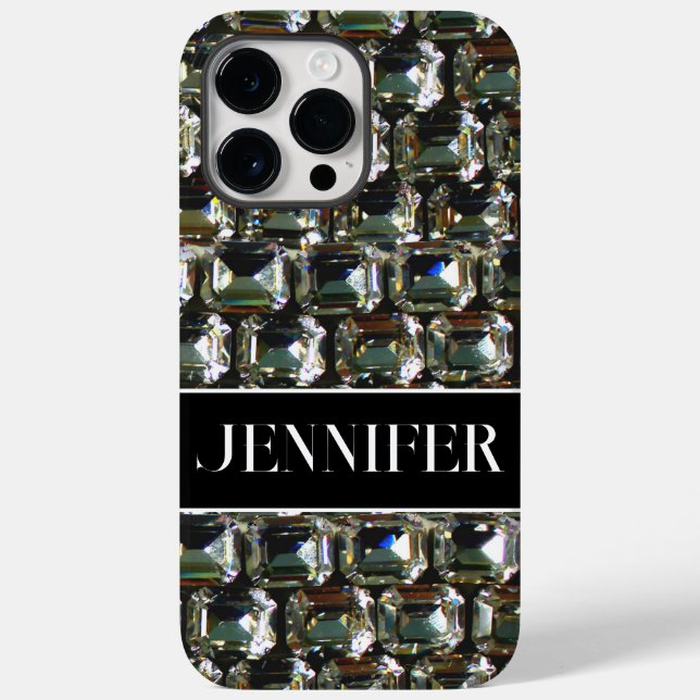 Diamonds rhinestones sparkling gemstone jewelry  Case-Mate iPhone case (Back)