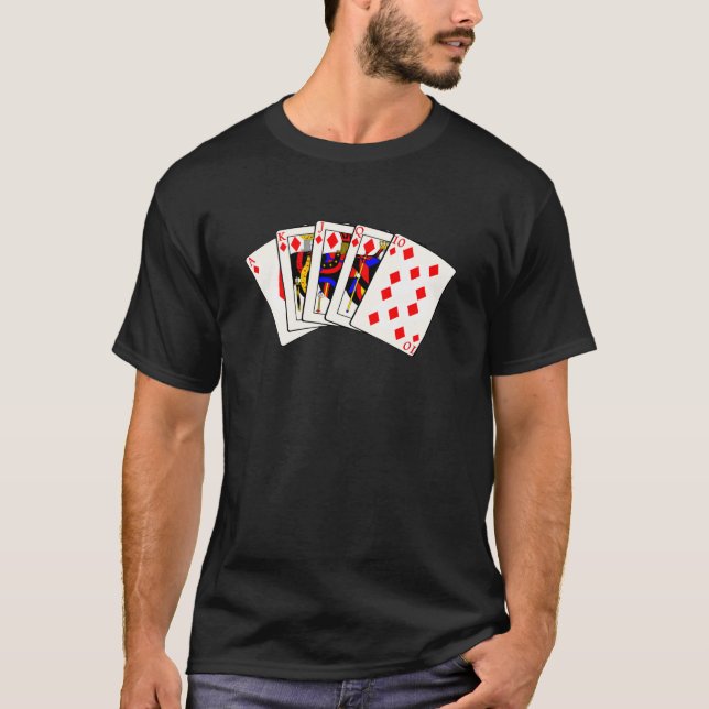 Diamonds Royal Flush T-Shirt (Front)