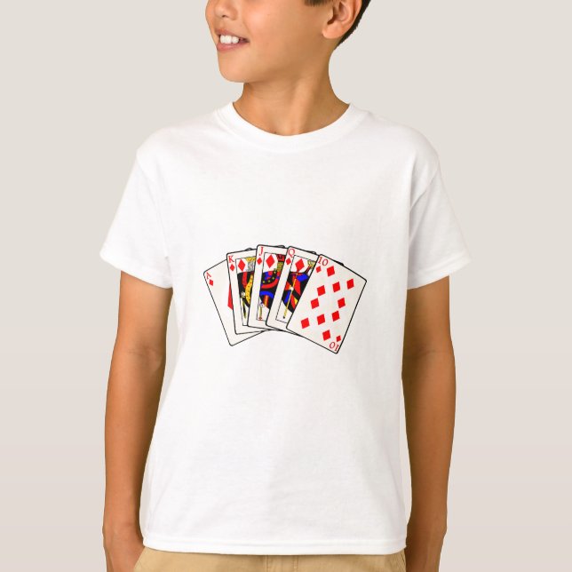 Diamonds Royal Flush T-Shirt (Front)