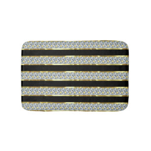 Diamonds Stripes Bath Mat