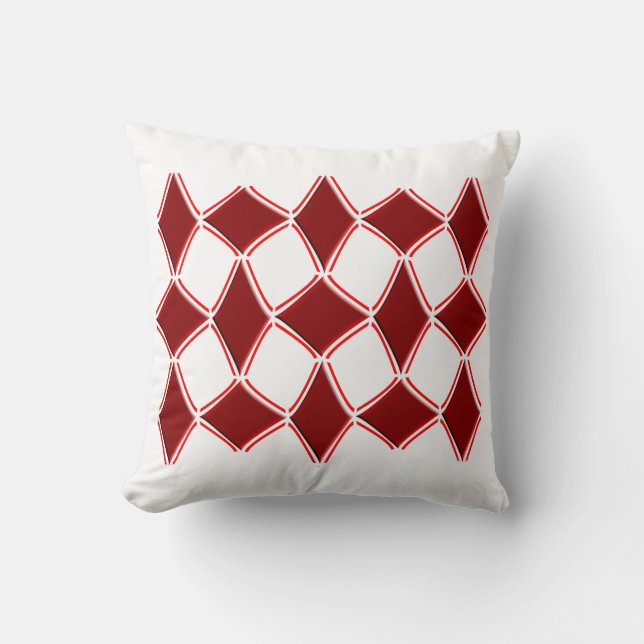 Diamonds Throw Pillow (Front)